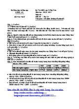 Đề thi thử chọn học sinh giỏi cấp tỉnh môn Địa lý Lớp 9 - Năm học 2010-2011 - Sở GD & ĐT Long An (Có đáp án)